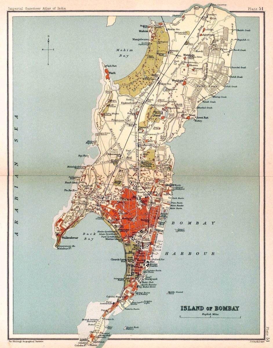 孟买--孟买历史地图