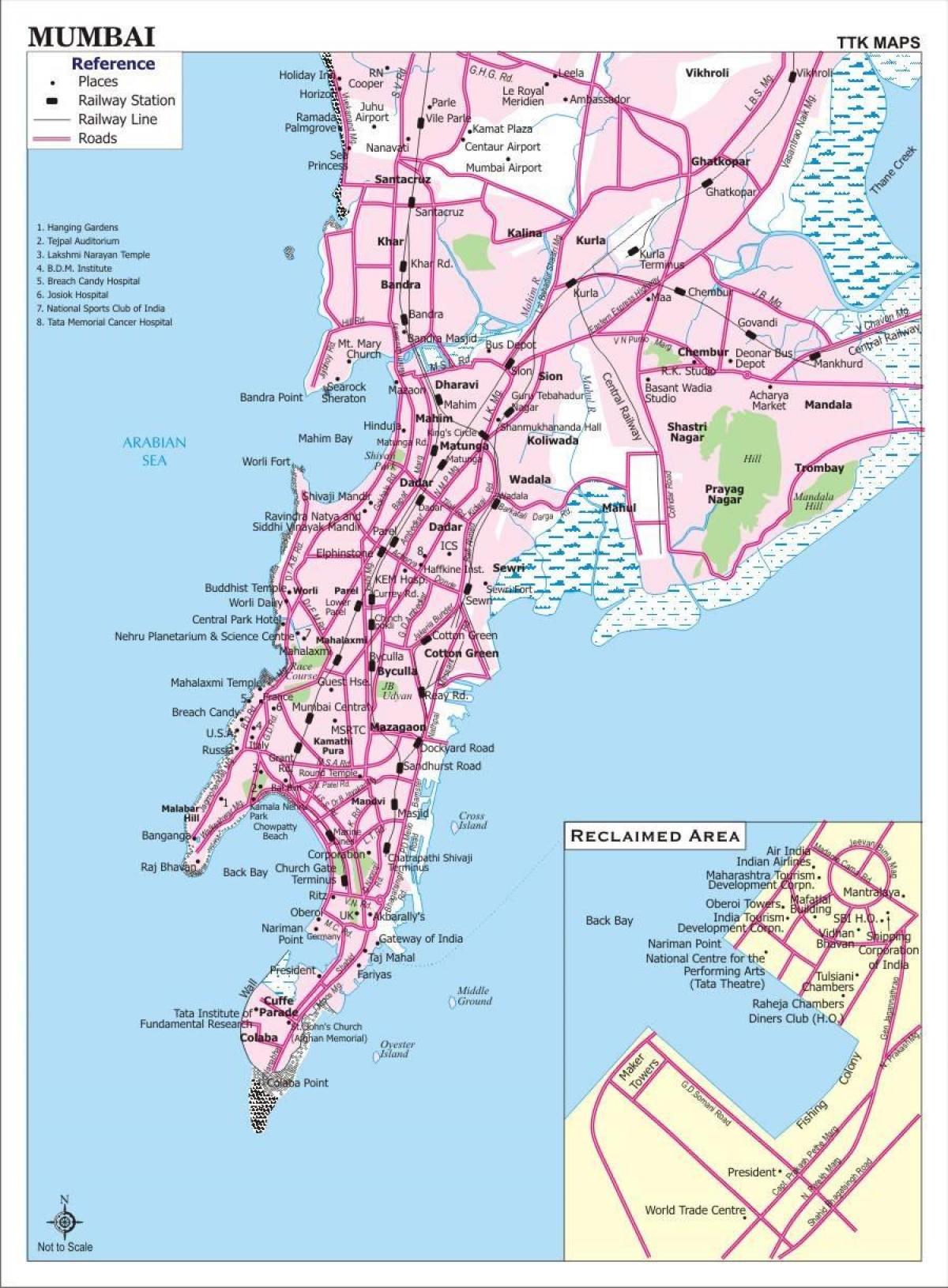 孟买-孟买交通地图